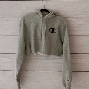 COPY - Grey Champion Cropped Hoodie
